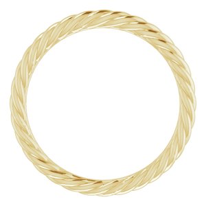 18K Yellow Band for 8x6 mm Oval Ring - BN & CO JEWELRY