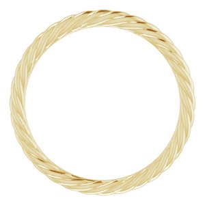14K Yellow Band for 4.1 mm Round Ring - BN & CO JEWELRY