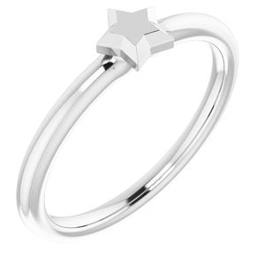 Sterling Silver Stackable Star Ring - BN & CO JEWELRY