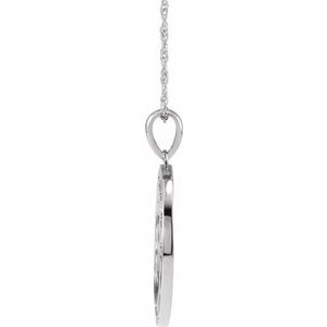 Sterling Silver Om 20" Necklace - BN & CO JEWELRY