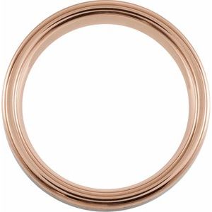 18K Rose Gold PVD Tungsten 8 mm Grooved Size 11 Band with Satin Finish - BN & CO JEWELRY