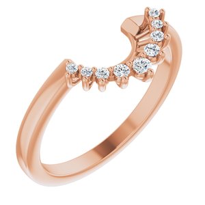 14K Rose .06 CTW Diamond Matching Band - BN & CO JEWELRY