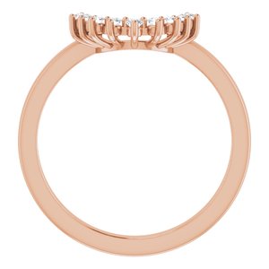 14K Rose .06 CTW Diamond Matching Band - BN & CO JEWELRY