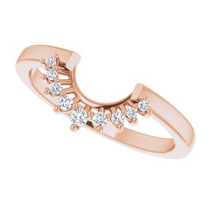 14K Rose .06 CTW Diamond Matching Band - BN & CO JEWELRY