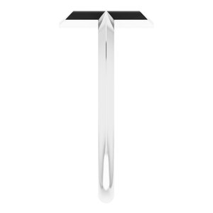 14K White Negative Space Cross Ring - BN & CO JEWELRY