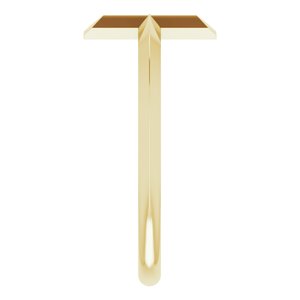 14K Yellow Negative Space Cross Ring - BN & CO JEWELRY