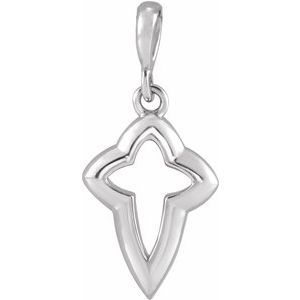 Sterling Silver Petite Open Cross Pendant - BN & CO JEWELRY