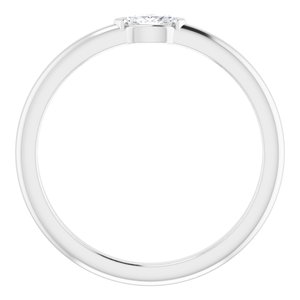 14K White 1/8 CTW Diamond Solitaire Ring - BN & CO JEWELRY