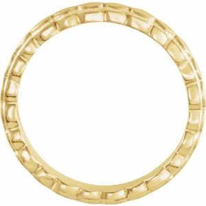 14K Yellow 2.9 mm Textured Band Size 6.5 - BN & CO JEWELRY