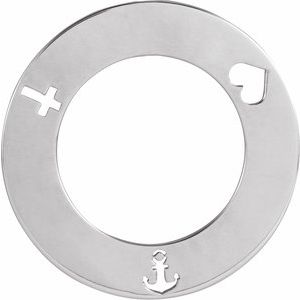 Sterling Silver Engravable Pierced 20 mm Loop Pendant - BN & CO JEWELRY