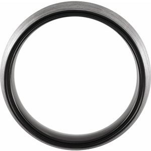 Black PVD Tungsten 6 mm Size 12 Band with Satin Finish - BN & CO JEWELRY