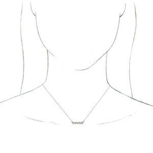 14K White 1/5 CTW Natural Diamond Bar 16-18" Necklace - BN & CO JEWELRY