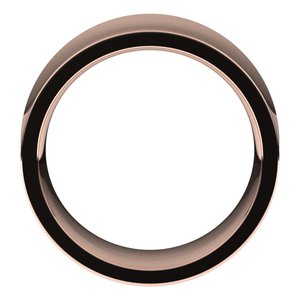 10K Rose 10 mm Concave Comfort Fit Band Size 12 - BN & CO JEWELRY