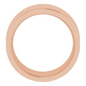 10K Rose 10 mm Concave Comfort Fit Band Size 12 - BN & CO JEWELRY