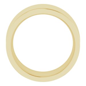 14K Yellow 10 mm Concave Comfort Fit Band Size 5.5 - BN & CO JEWELRY