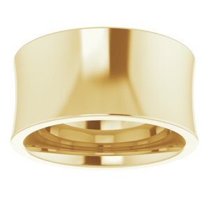 14K Yellow 10 mm Concave Comfort Fit Band Size 5.5 - BN & CO JEWELRY