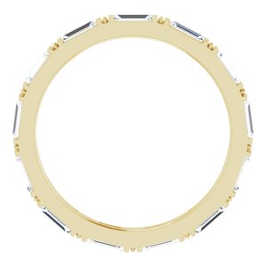 14K Yellow 5/8 CTW Natural Diamond Eternity Band Size 7 - BN & CO JEWELRY