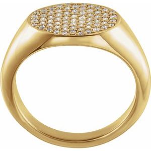 14K Yellow 1/4 CTW Diamond PavÃ© Ring Size 3 - BN & CO JEWELRY