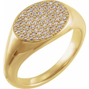 14K Yellow 1/4 CTW Diamond PavÃ© Ring Size 3 - BN & CO JEWELRY