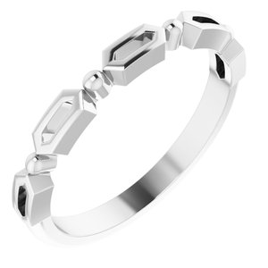 Sterling Silver Stackable Geometric Ring - BN & CO JEWELRY
