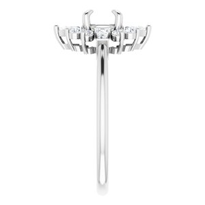 14K White 5.8 mm Round 3/8 - BN & CO JEWELRY