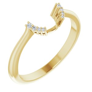 14K Yellow .03 CTW Natural Diamond Matching Band - BN & CO JEWELRY