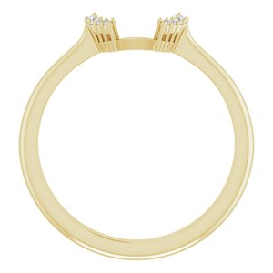 14K Yellow .03 CTW Natural Diamond Matching Band - BN & CO JEWELRY