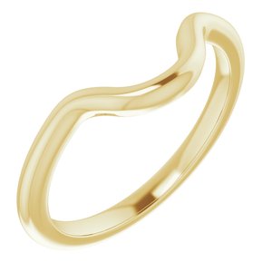 10K Yellow Band for 8x6 mm Oval Ring - BN & CO JEWELRY
