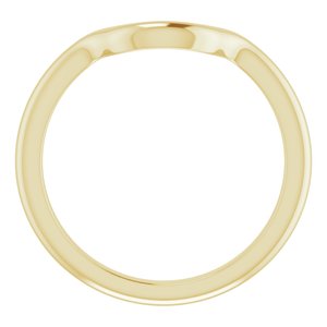 10K Yellow Band for 8x6 mm Oval Ring - BN & CO JEWELRY