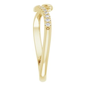 14K Yellow .08 CTW Diamond Snake Bypass Ring - BN & CO JEWELRY