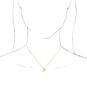14K Yellow .05 CTW Diamond Double Leaf 18" Necklace - BN & CO JEWELRY
