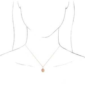 14K Rose 1/8 CTW Natural Diamond Buddha 16-18" Necklace - BN & CO JEWELRY