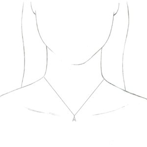 Sterling Silver Initial A Dangle 18" Necklace - BN & CO JEWELRY