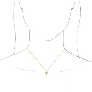 14K Yellow Initial T Dangle 18" Necklace - BN & CO JEWELRY