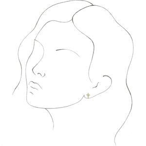 14K White .06 CTW Natural Diamond Cross Earrings - BN & CO JEWELRY