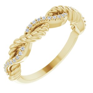 14K Yellow .07 CTW Natural Diamond Anniversary Band - BN & CO JEWELRY