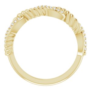 14K Yellow .07 CTW Natural Diamond Anniversary Band - BN & CO JEWELRY
