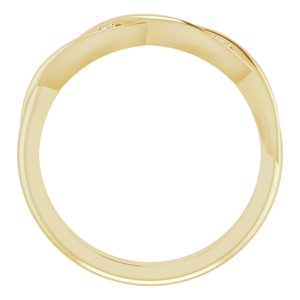 14K Yellow .02 CTW Diamond Stackable Twisted Ring - BN & CO JEWELRY