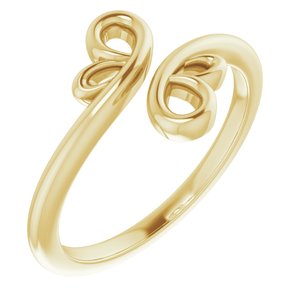14K Yellow Freeform Bypass Ring - BN & CO JEWELRY