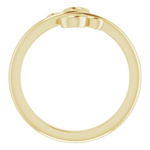 14K Yellow Freeform Bypass Ring - BN & CO JEWELRY