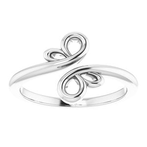 Sterling Silver Freeform Bypass Ring - BN & CO JEWELRY