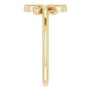 14K Yellow Freeform Bypass Ring - BN & CO JEWELRY