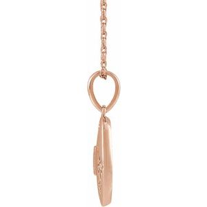 14K Rose .07 CTW Natural Diamond Celestial 16-18" Necklace - BN & CO JEWELRY
