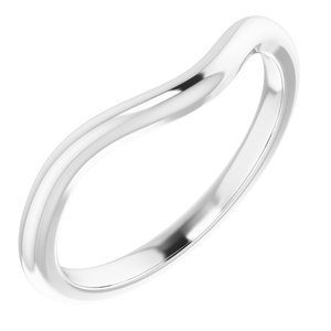 Platinum Band for 6x6 mm Heart Ring - BN & CO JEWELRY