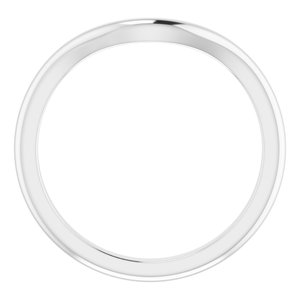 Platinum Band for 6x6 mm Heart Ring - BN & CO JEWELRY