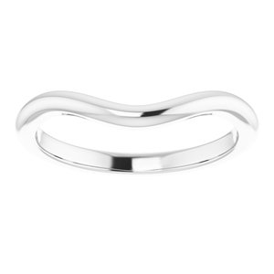 Platinum Band for 6x6 mm Heart Ring - BN & CO JEWELRY