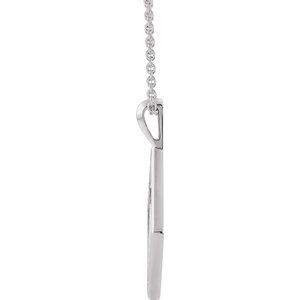 Sterling Silver Ornate Pierced Cross 16-18" Necklace - BN & CO JEWELRY