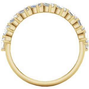 14K Yellow 7/8 CTW Natural Diamond Anniversary Band - BN & CO JEWELRY