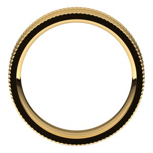 14K Yellow 6 mm Extra Large Milgrain Comfort Fit Band Size 12.5 - BN & CO JEWELRY