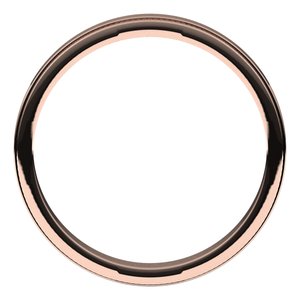 10K Rose 3 mm Milgrain Flat with Edge Band Size 15 - BN & CO JEWELRY